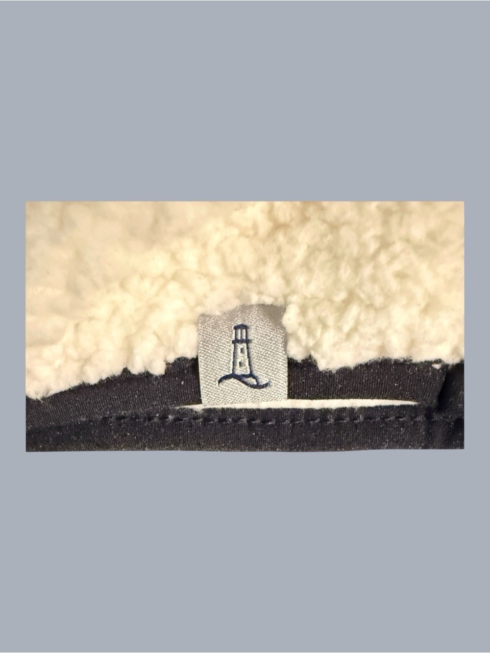 Lands' End Cozy Sherpa Fleece Crewneck Pullover Sweatshirt Ivory Medium EUC - Picture 4 of 7